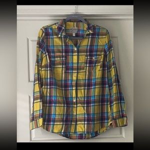 Lightweight fabric with multi color plaid